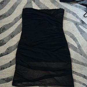 Topshop black bandage dress